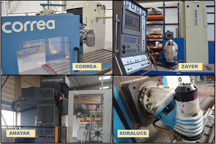 Correa, Zayer, Soraluce y Anayak second hand milling machine