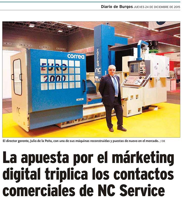 NC Service news in the Diario de Burgos