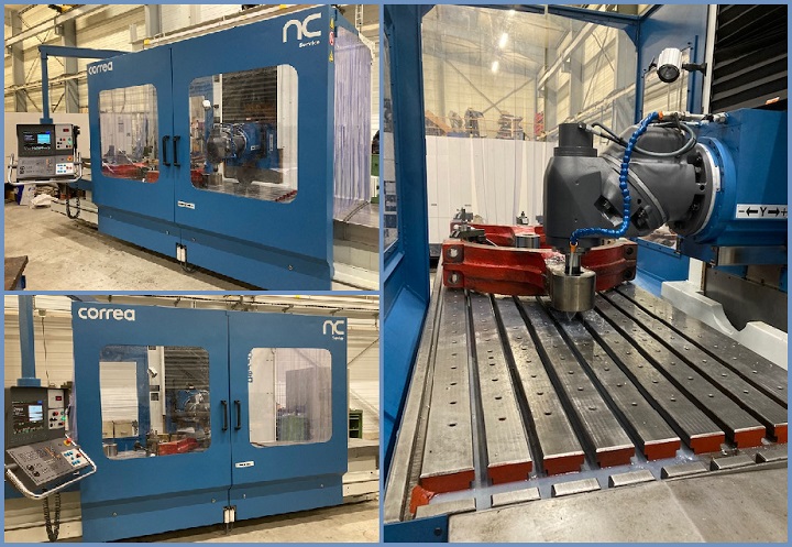 CNC second hand NICOLAS CORREA milling machine refurbished by NC Service