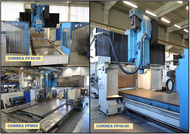 Bridge type milling machines in stock at Nicolas Correa Service